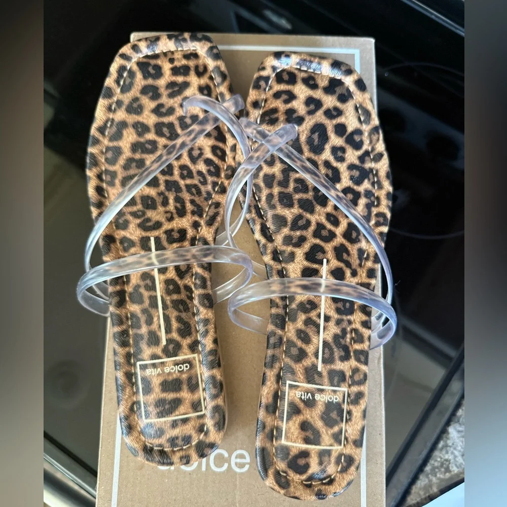 Dolce vita leopard sandals - Picture 3 of 4